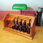 Bungalow style craftsman tobacco pipe rack