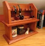 Craftsman cottage style tobacco pipe rack