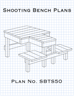 Shooting bench plans for both left and right-handed shooters