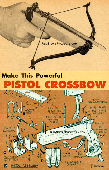 Cover of Plans to Build a Powerful Pistol Crossbow