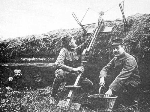 Grenade Throwing Ballista on the Western Front in World War 1