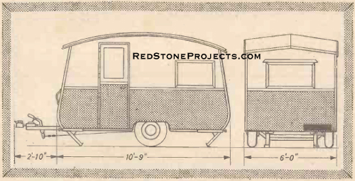 Support raised roof inside with flip-up braces, outside with bolted on safety brackets. Stairs and bunk supports store inside camper when not in use.