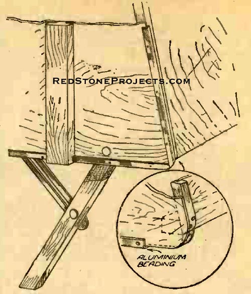 Figure 15. Fitting of the aluminum angle beading and the rear body stay.