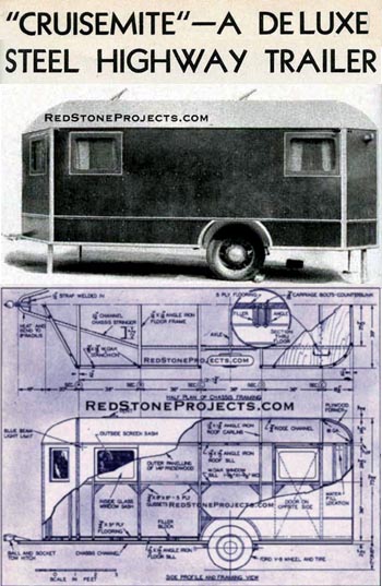 Cruisemite deluxe travel trailer plans cover
