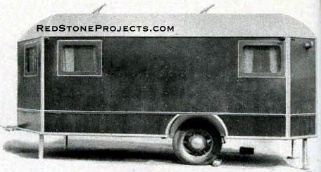 Completed Cruisemite, featuring conveniences found only in expensive travel trailers.