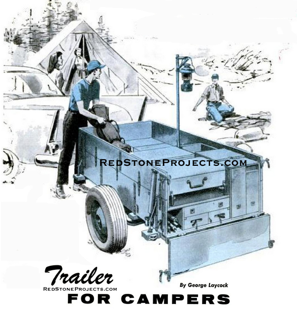 Car Camping vacations are fun when you can carry all your equipmentand food in a compartmented trailer.
