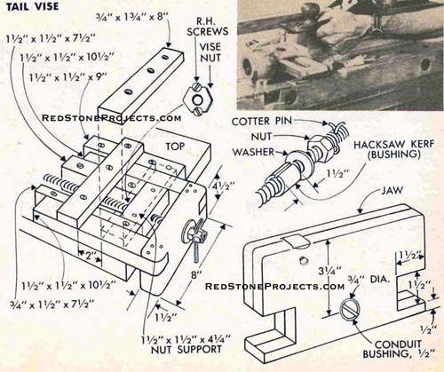 Figure 2. Tail Vise Assembly