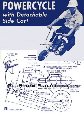 Vintage PowerCycle Mini Bike Plans