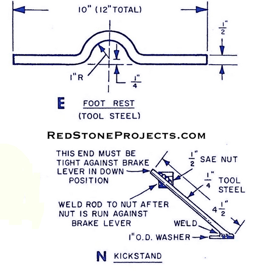 Figure 5. (9 of 9) Foot Rest and Kick Stand