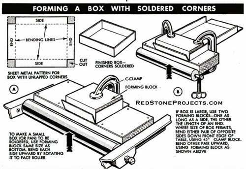 Forming a Box with Soldered Corners