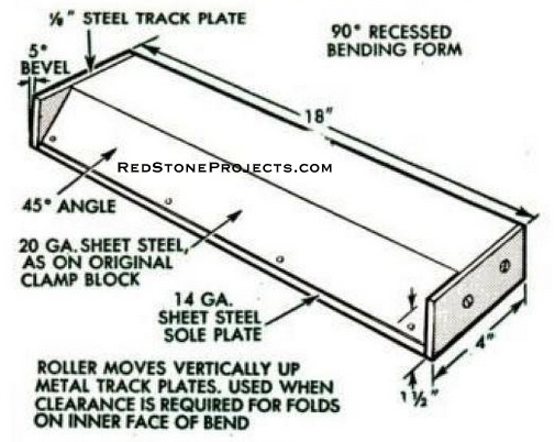 Recessed form is a versatile accessory. It can be used to construct boxes and bend narrow channels.