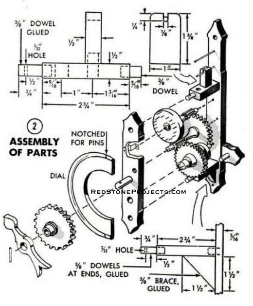 Figure 2. Wooden Clock Assembly